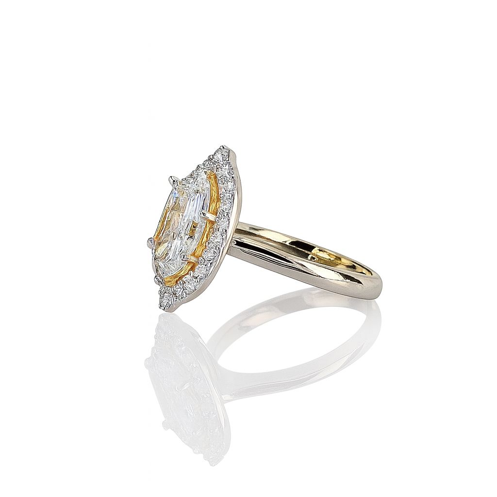 La DiaMantés | Vintage-Inspired Marquise Halo Ring